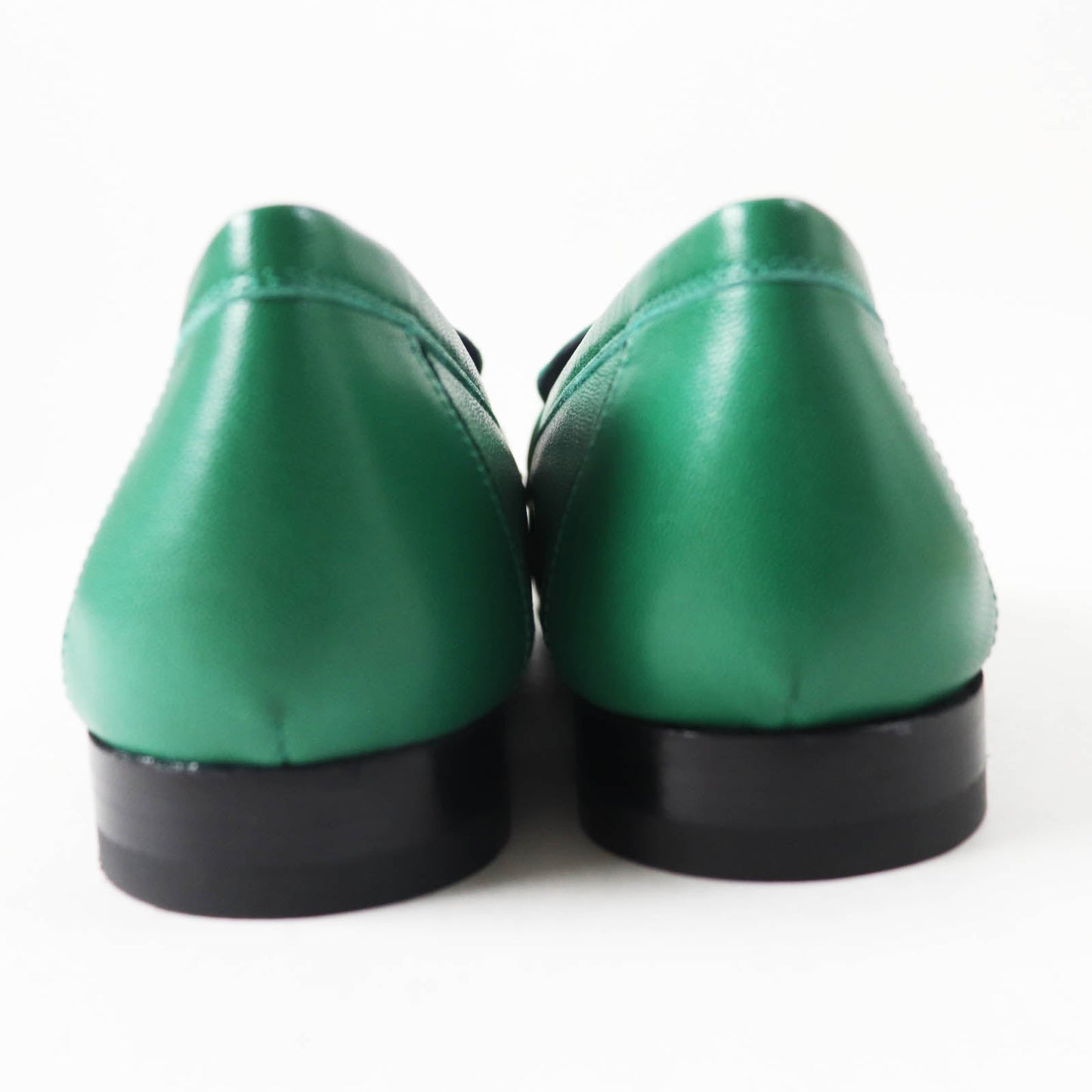 HERMES loafers Main: Leather green moccasins paris Women 37 Used