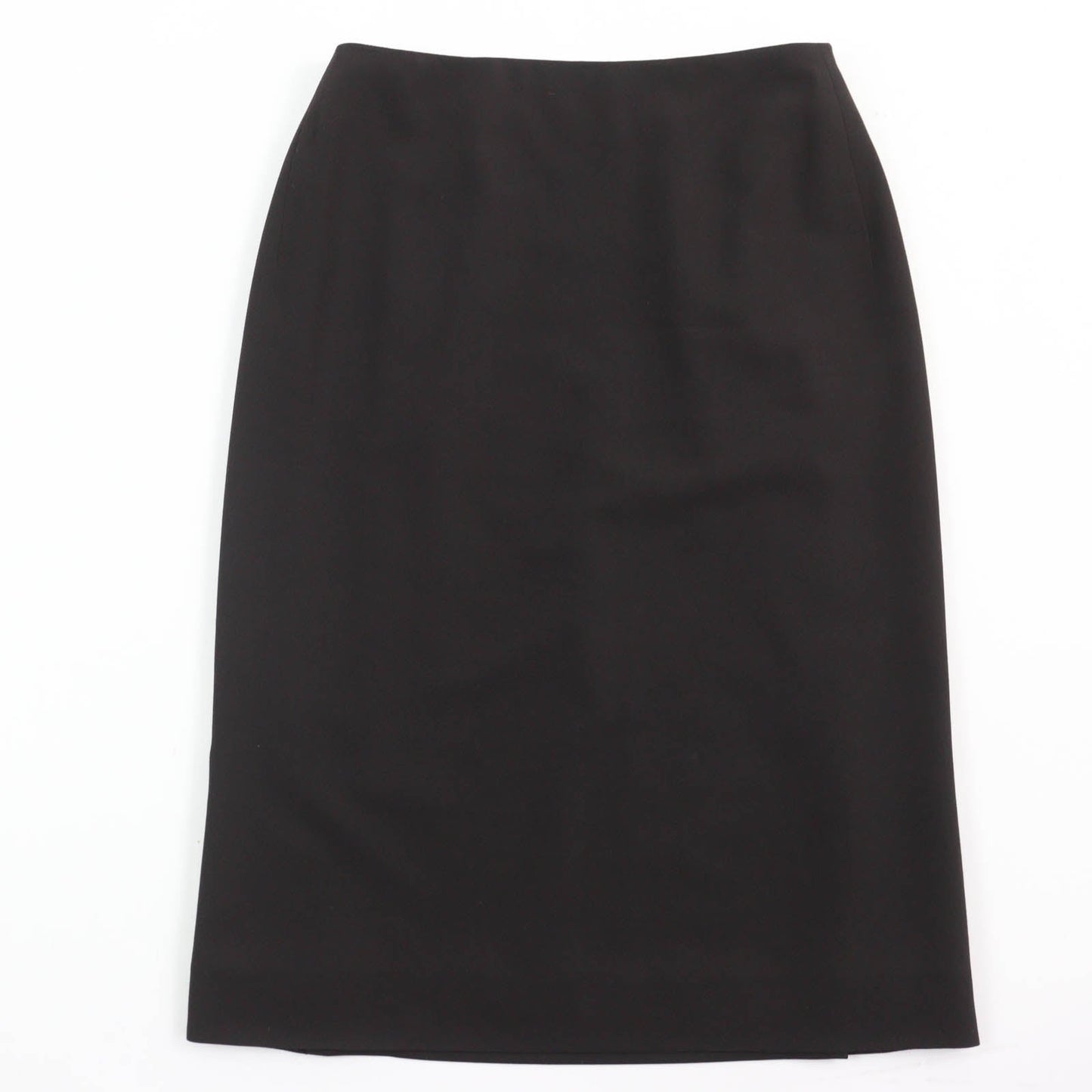 HERMES Tight Skirt Main: 100% wool, Part: Cowhide, Lining: 100% silk Dark brown Women 36 Used