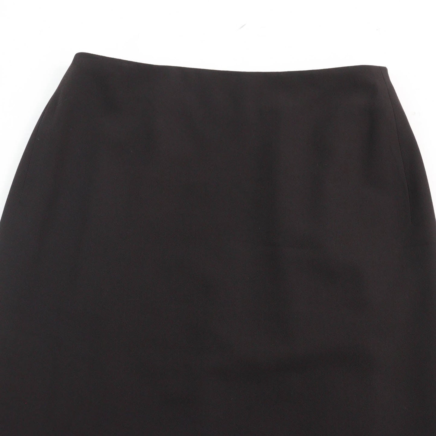 HERMES Tight Skirt Main: 100% wool, Part: Cowhide, Lining: 100% silk Dark brown Women 36 Used