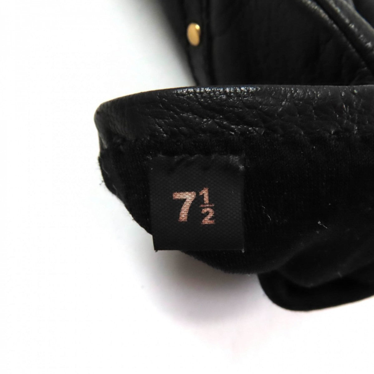 GUCCI gloves leather black 7.5