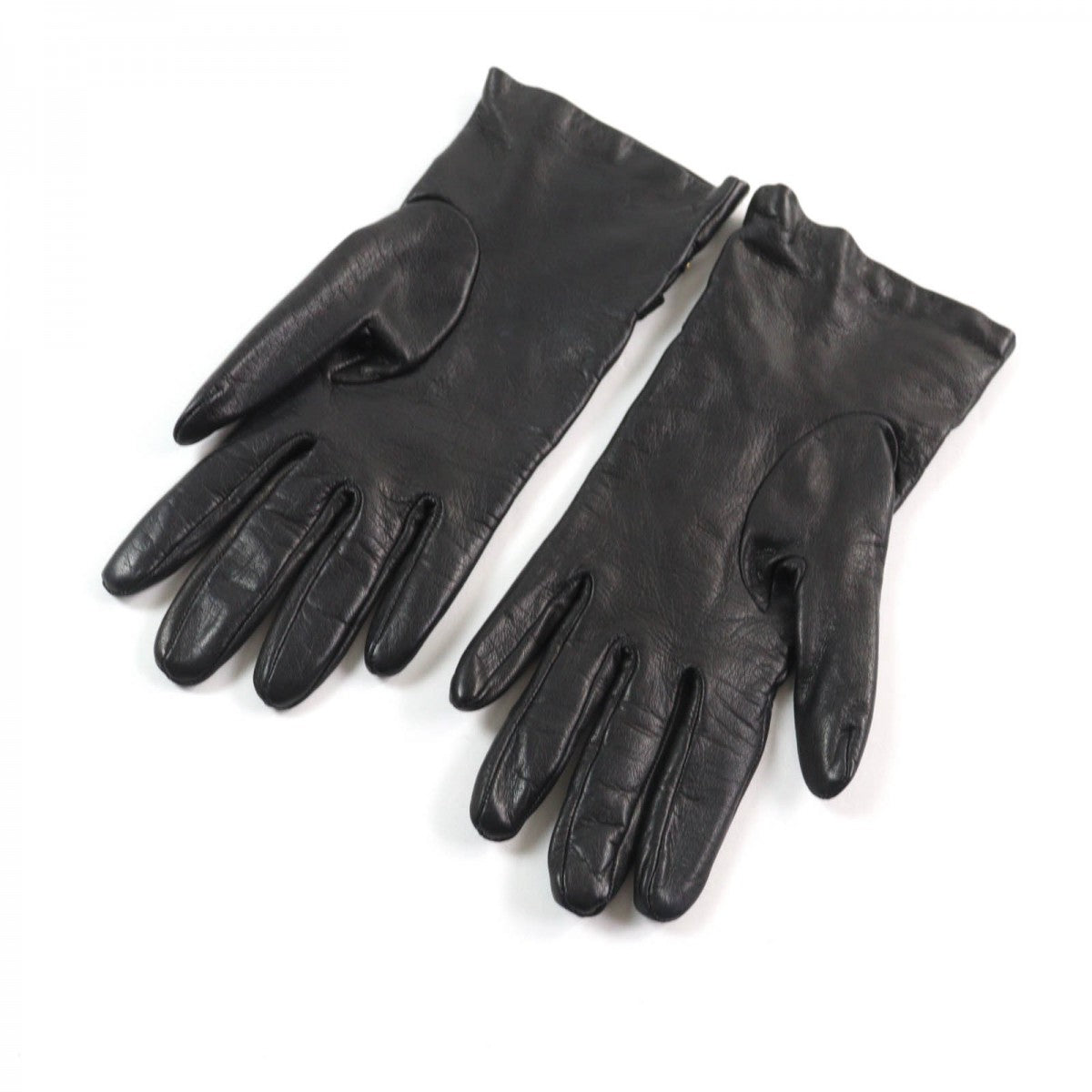 GUCCI gloves leather black 7.5