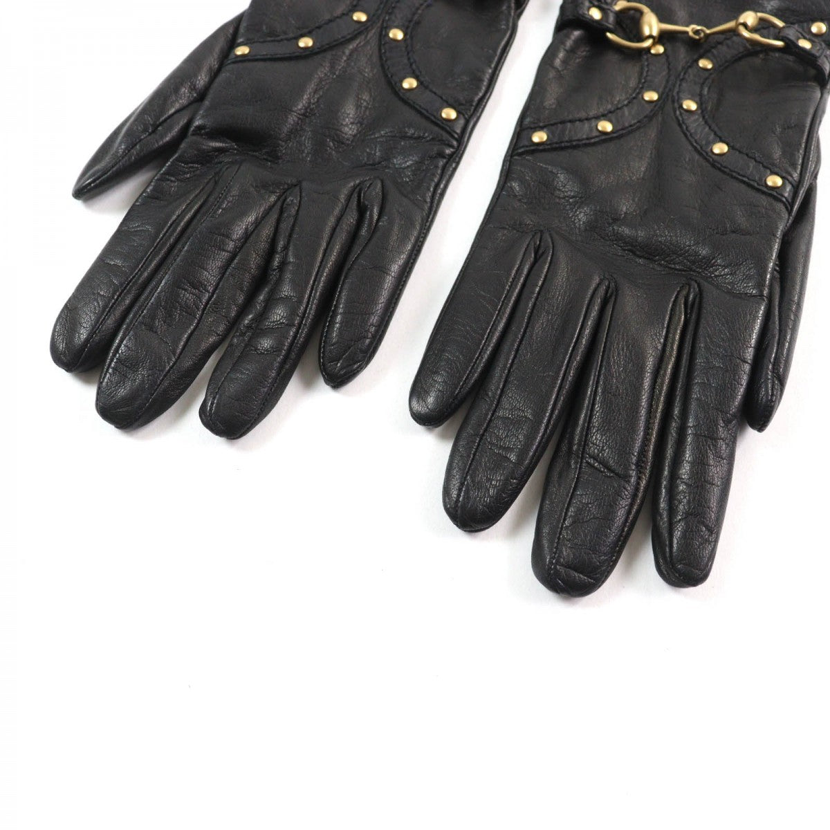 GUCCI gloves leather black 7.5