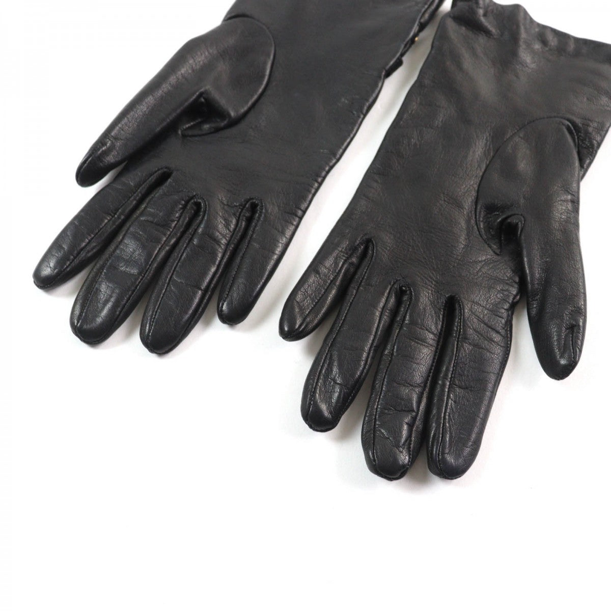 GUCCI gloves leather black 7.5