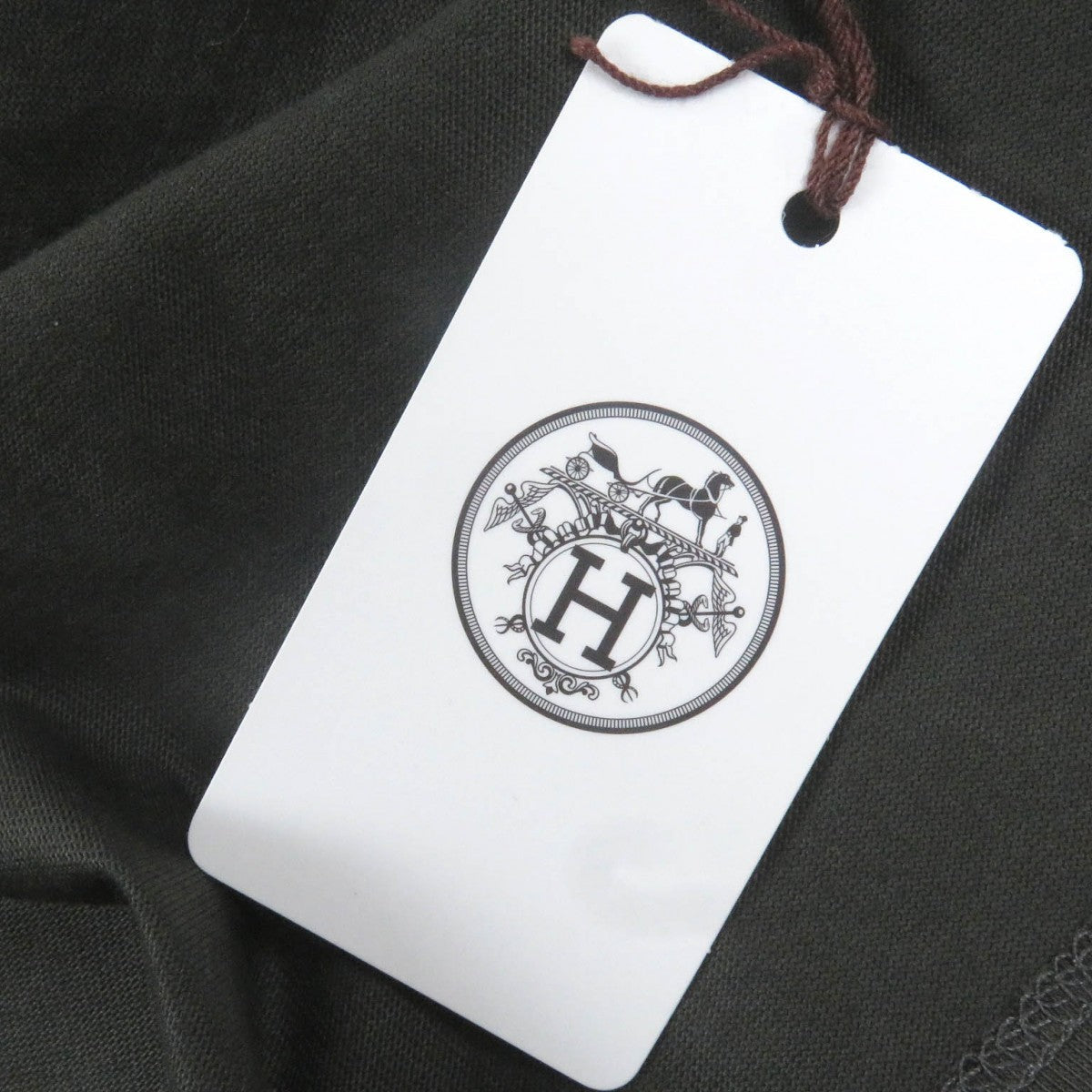 HERMES Short sleeve T-shirt cotton khaki M