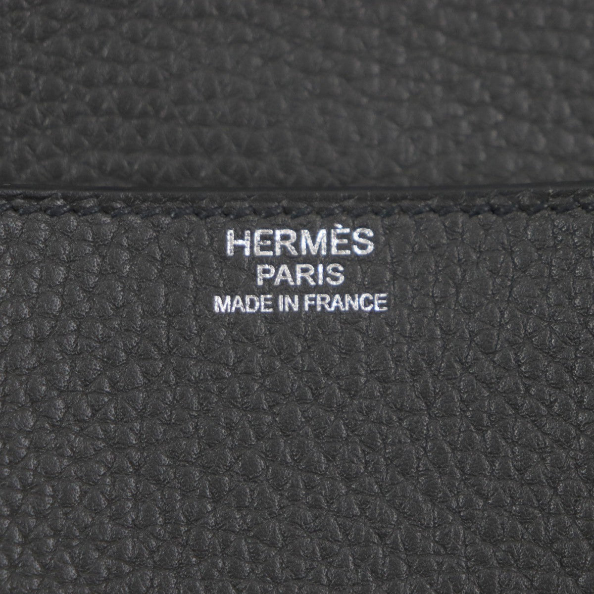 HERMES Shoulder Bag Taurillon Clemence Pron Taupe Steve Kaporal 27