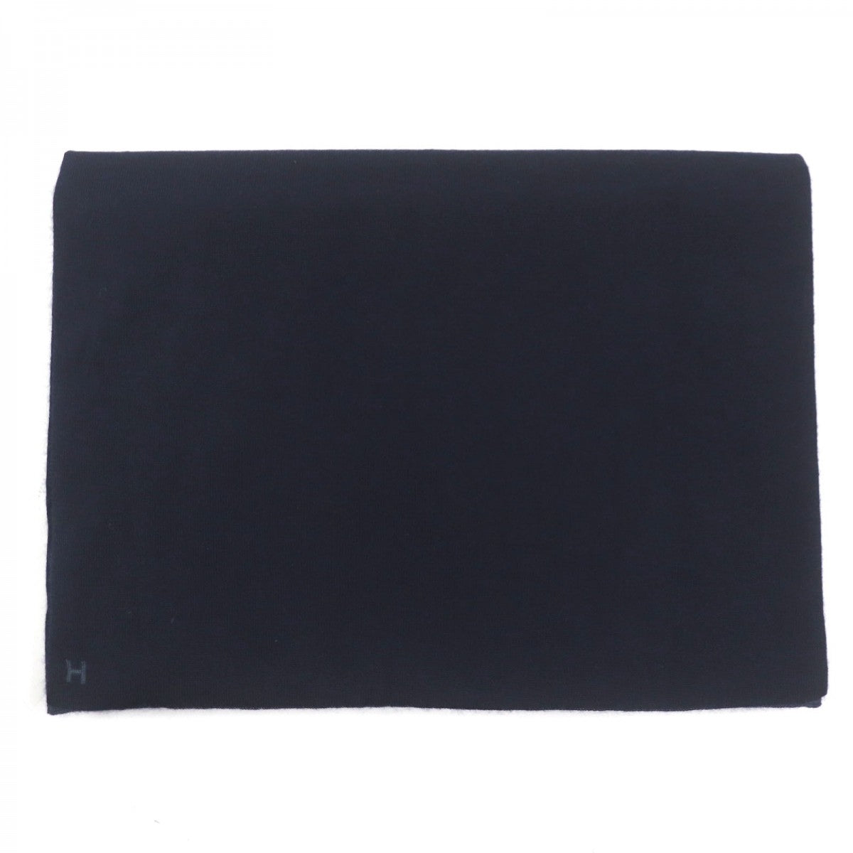 HERMES Scarf 733631T Main: 70% cashmere, Main: 30% silk MARINE ARDOISE Allertour mens Used