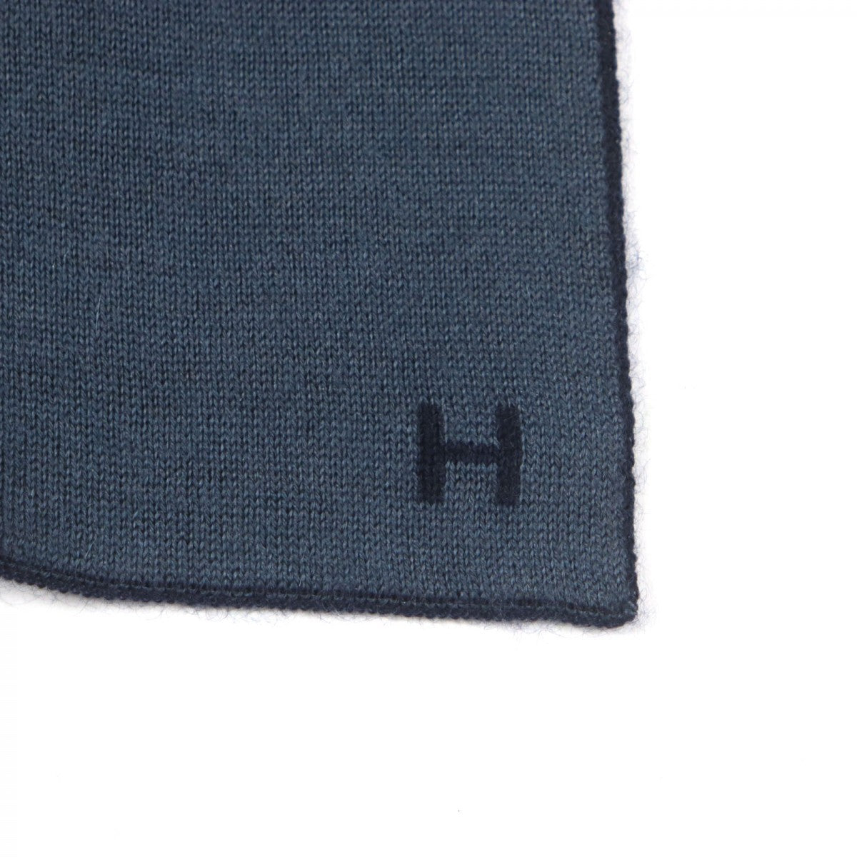 HERMES Scarf 733631T Main: 70% cashmere, Main: 30% silk MARINE ARDOISE Allertour mens Used