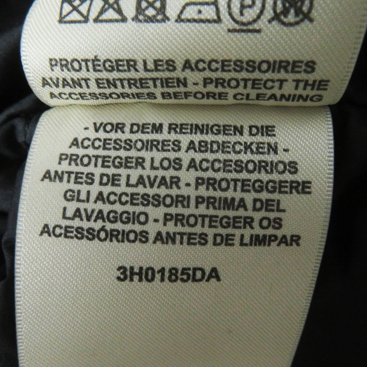 HERMES Down jacket 3H0185DA polyester black 38