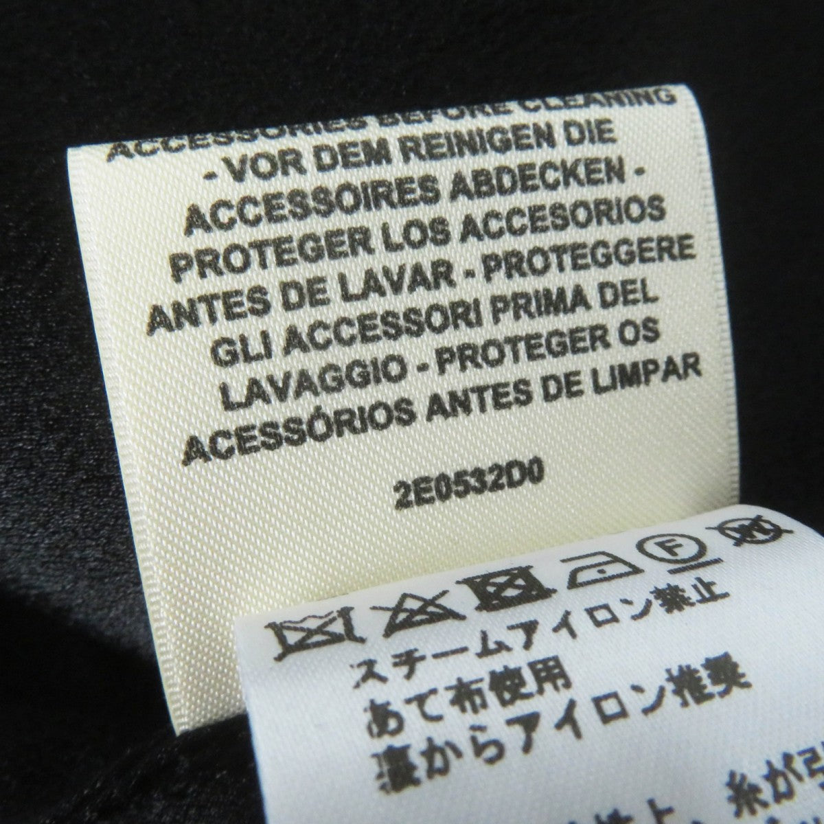 HERMES one piece 2E0532D0 silk black 34