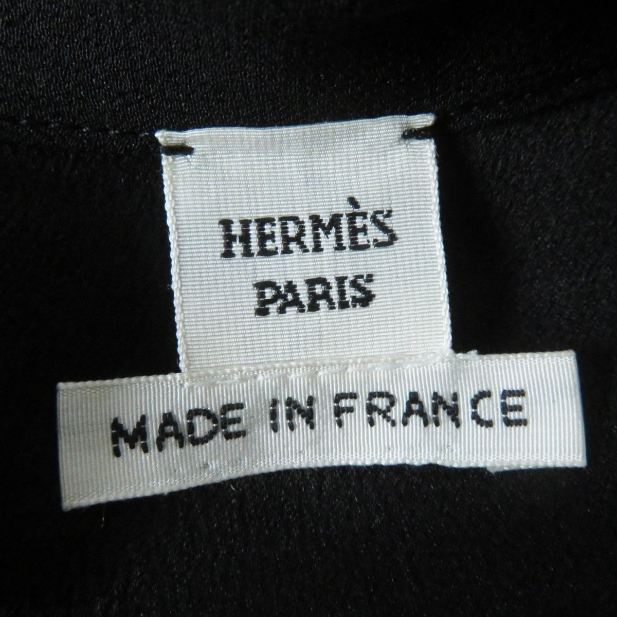 HERMES one piece 2E0532D0 silk black 34