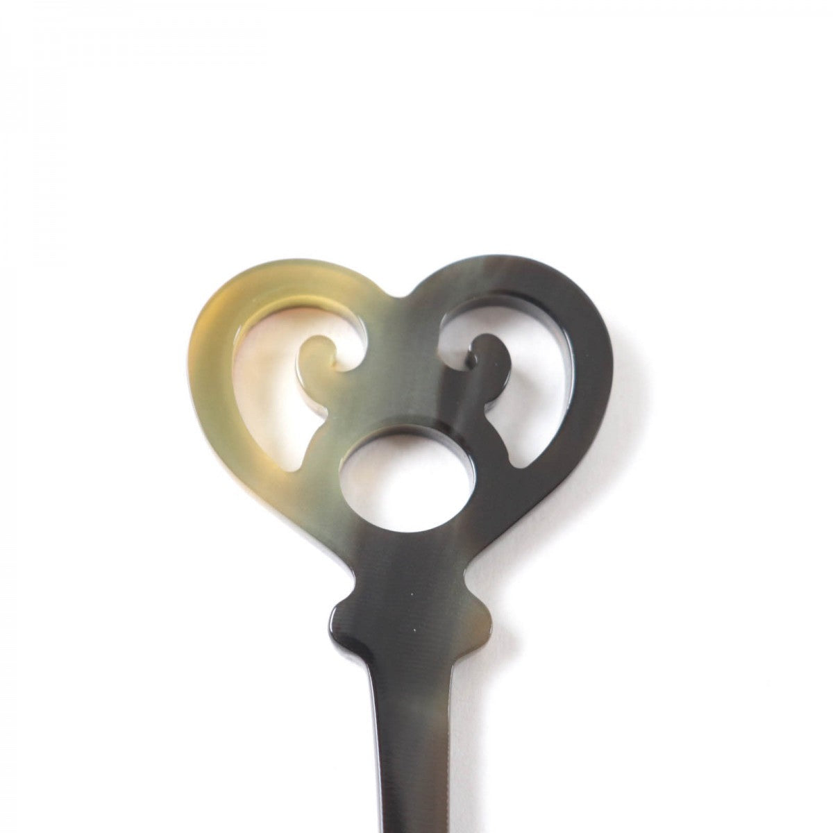 HERMES hair accessory Main: Buffalo horn Brown type Women Used