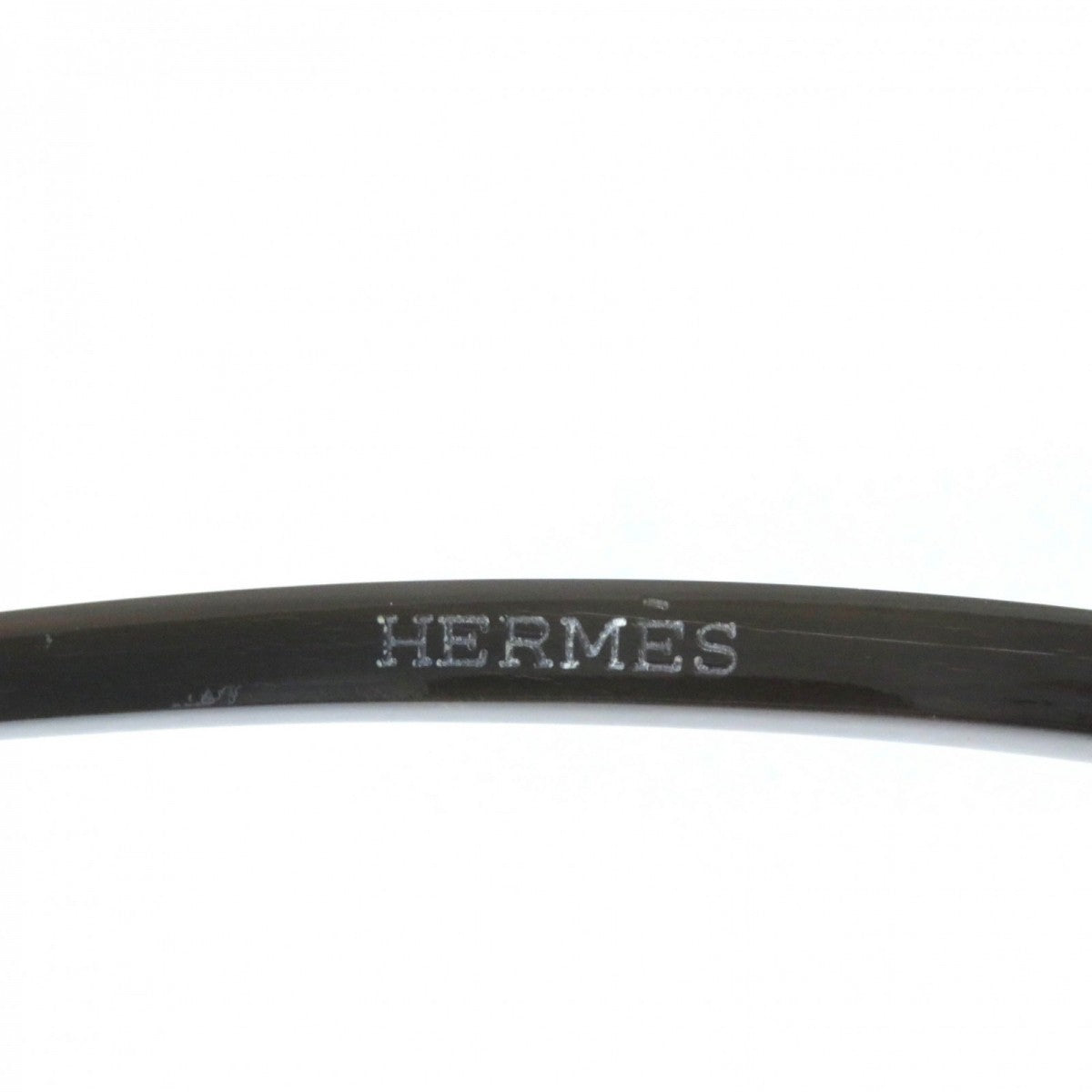 HERMES hair accessory Main: Buffalo horn Brown type Women Used