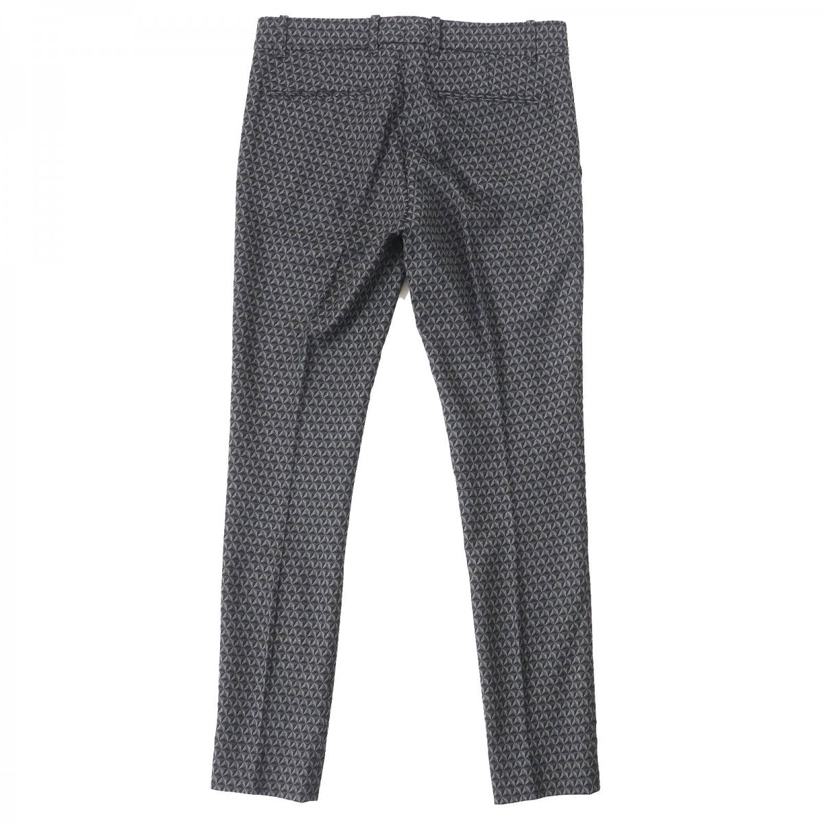 GUCCI Pants 367794 Outer: 55% wool, Outer: 44% rayon, Outer: 1% polyurethane, Lining: 67% rayon, Lining: 33% polyester Black Grey Women 38 Used