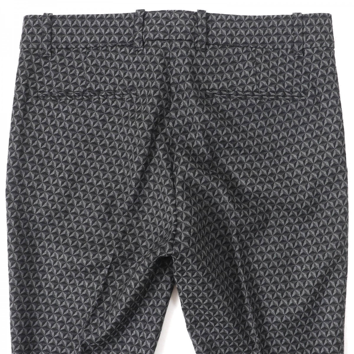 GUCCI Pants 367794 Outer: 55% wool, Outer: 44% rayon, Outer: 1% polyurethane, Lining: 67% rayon, Lining: 33% polyester Black Grey Women 38 Used