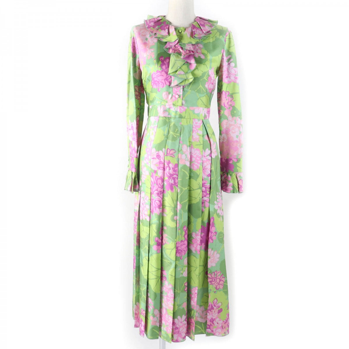 GUCCI one piece 648925 Main: 100% silk multicolor Women 36 Used