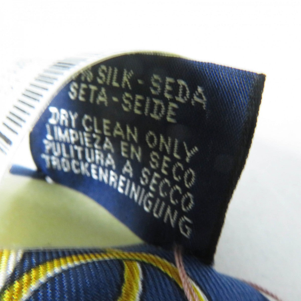 HERMES scarf Main: 100% silk Marine/Black/Gold Twilly Lift Profile Lift Profile Women Used