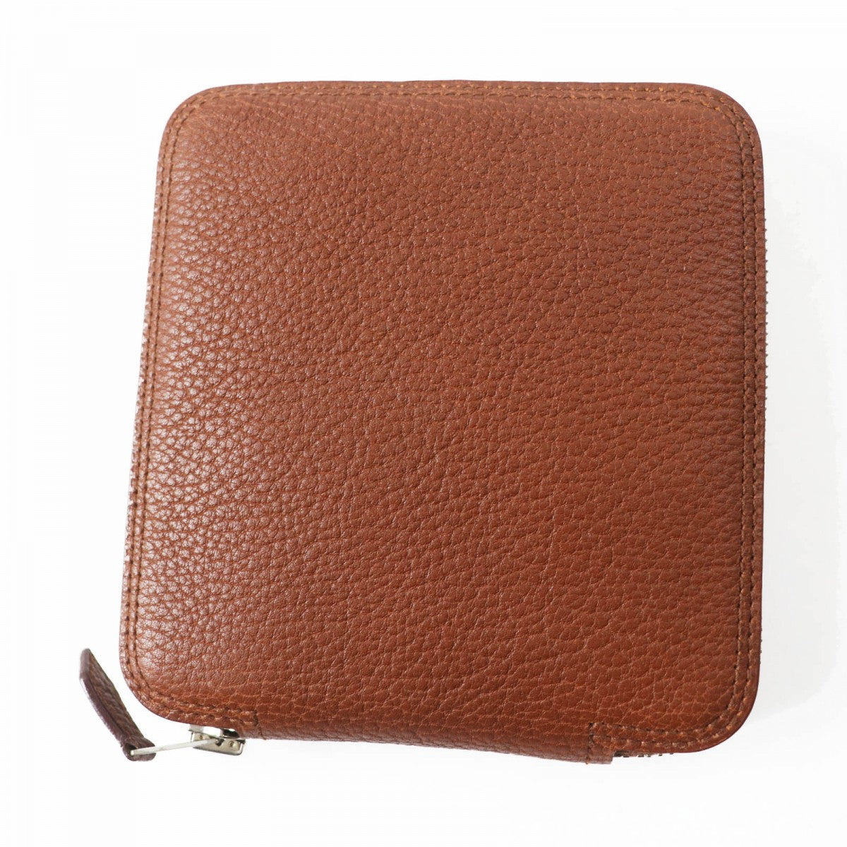 HERMES Eco bag Main: Buffle Skipper, Main: Silk Brown orange Silky pop Women Used