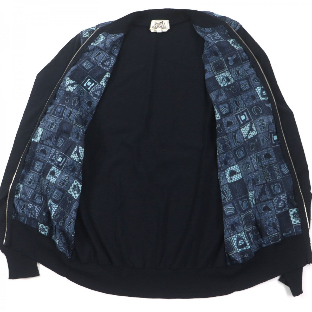 HERMES Jacket cotton Navy XL