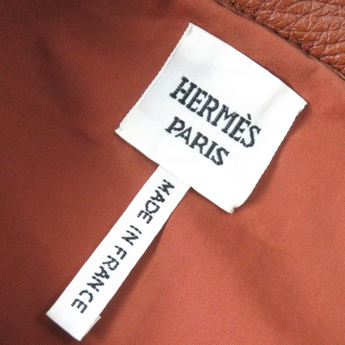 HERMES skirt 3E1302D0 Deerskin Brown 34
