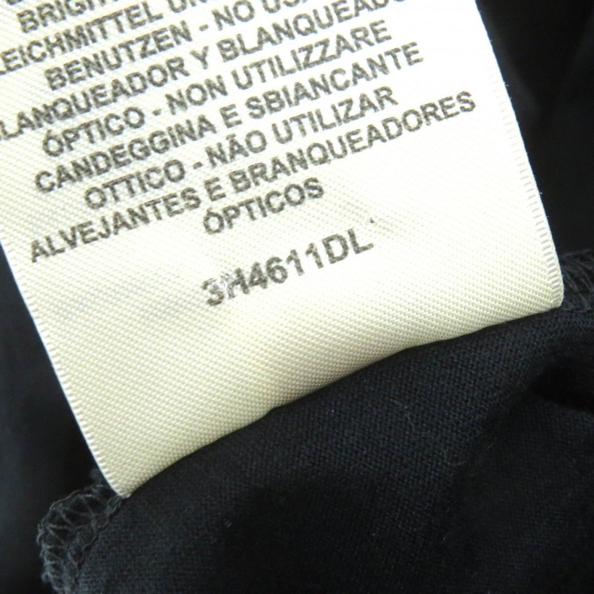 HERMES Short sleeve T-shirt 3H4611DL cotton black Do Re Boucles 34