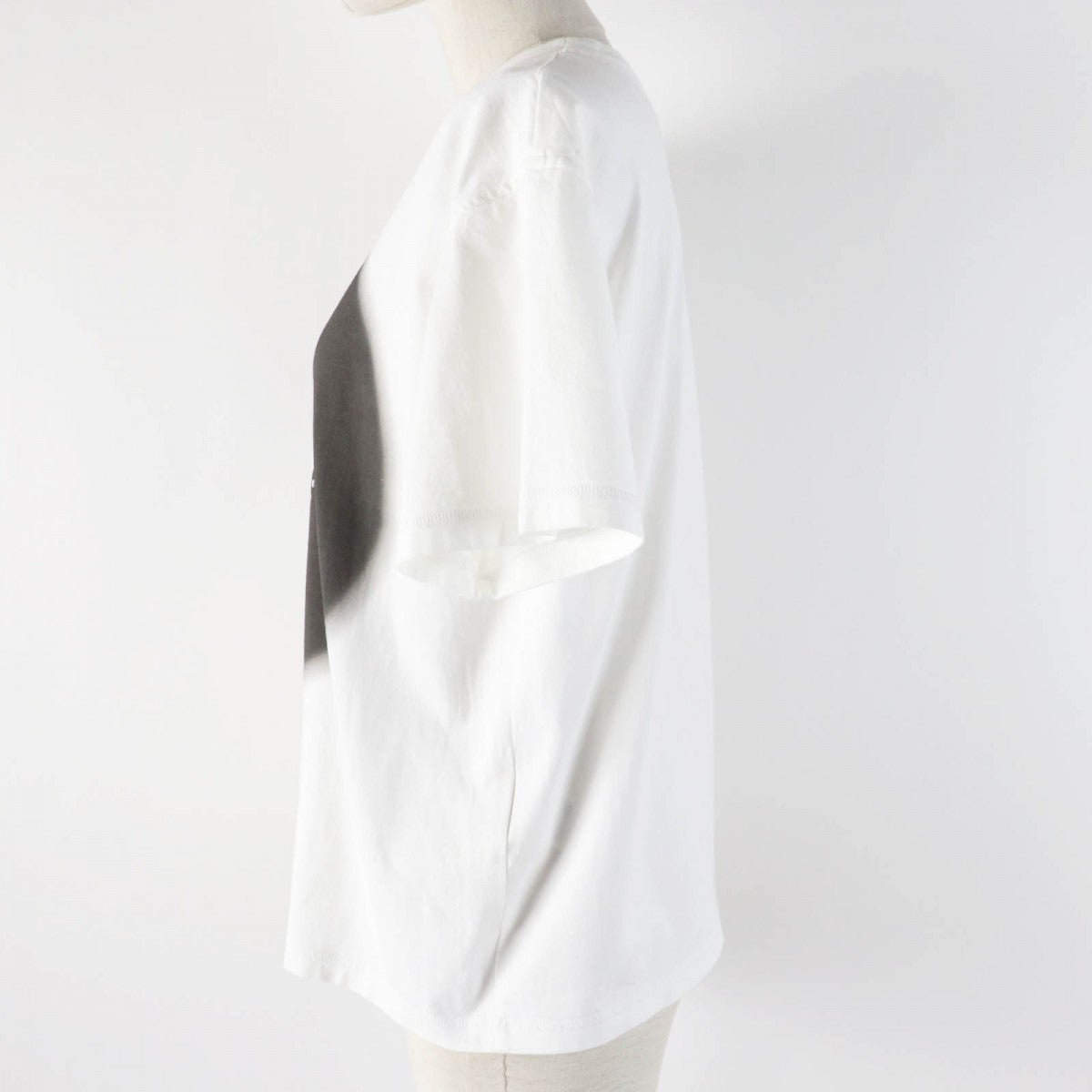 HERMES Short sleeve T-shirt 2E4618DU cotton White black Grand Tralala 38