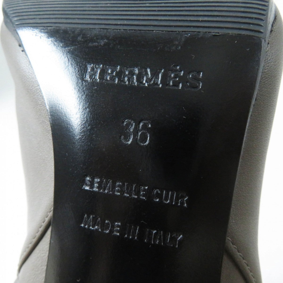 HERMES short boots Main: Leather Ethane Jews Women 36 Used