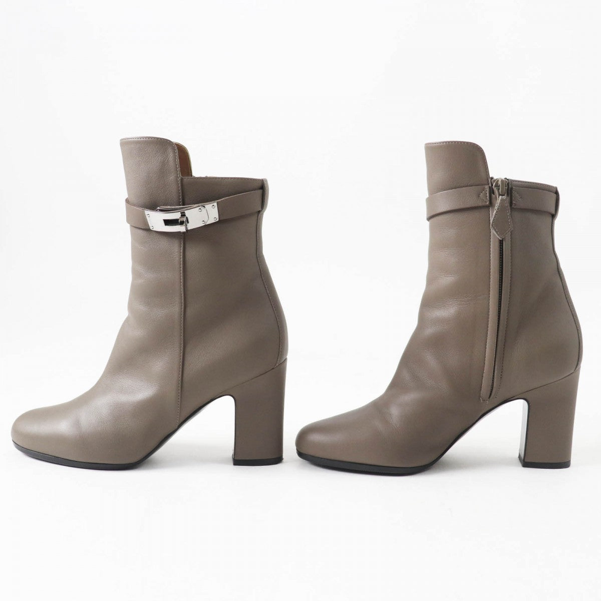 HERMES short boots Main: Leather Ethane Jews Women 36 Used