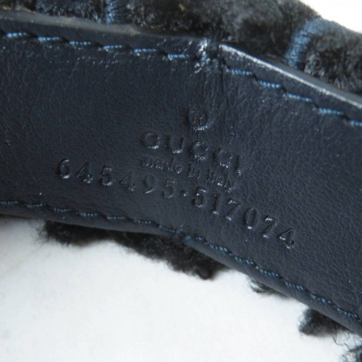GUCCI Earmuff 645495 517074 Curly eco fur black