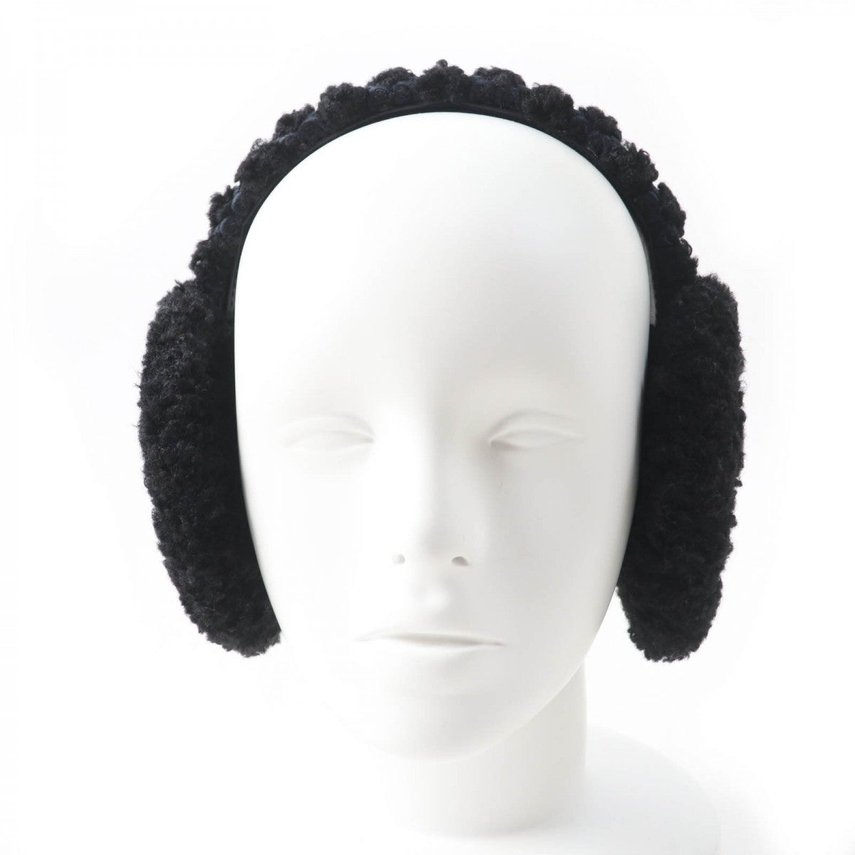 GUCCI Earmuff 645495 517074 Curly eco fur black