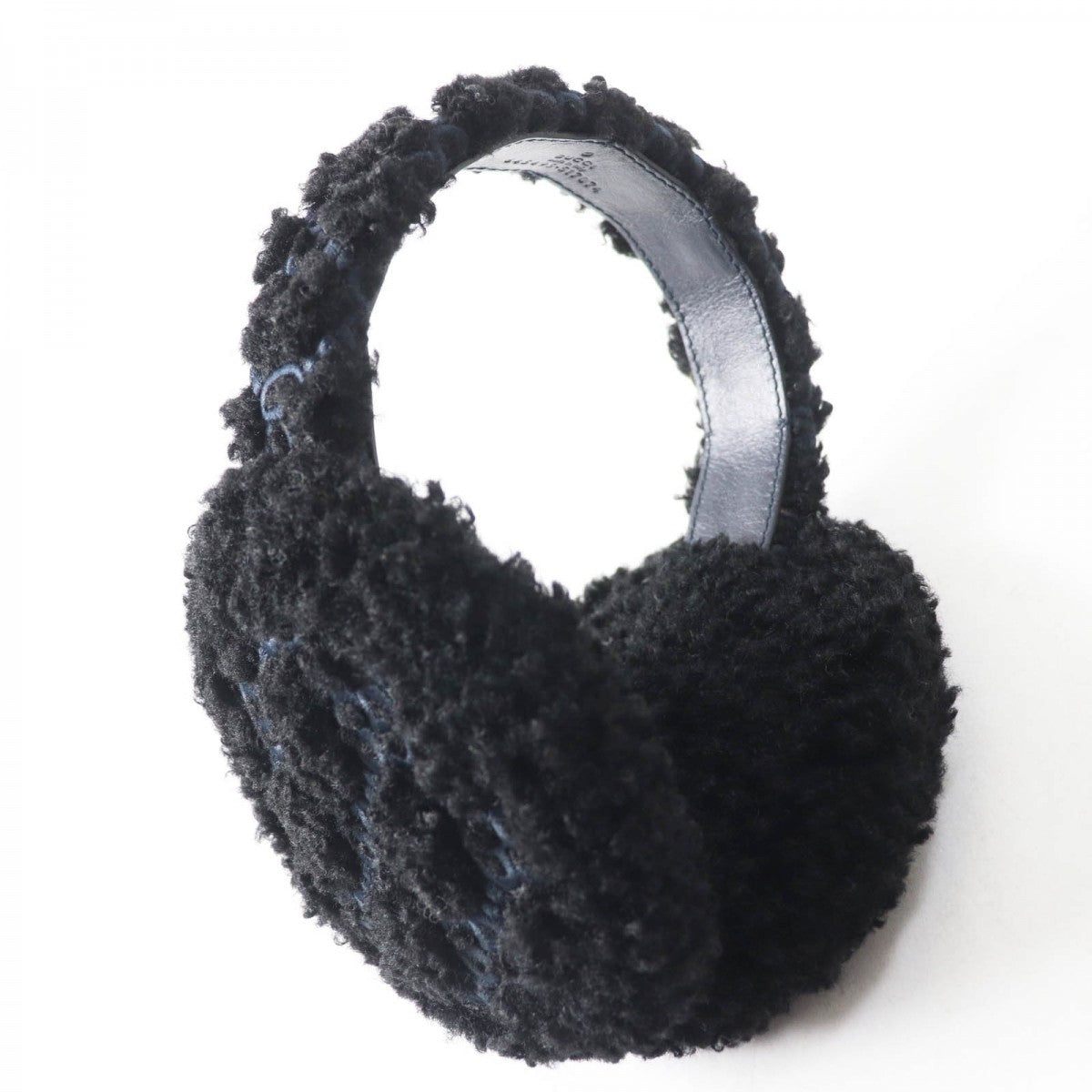GUCCI Earmuff 645495 517074 Curly eco fur black