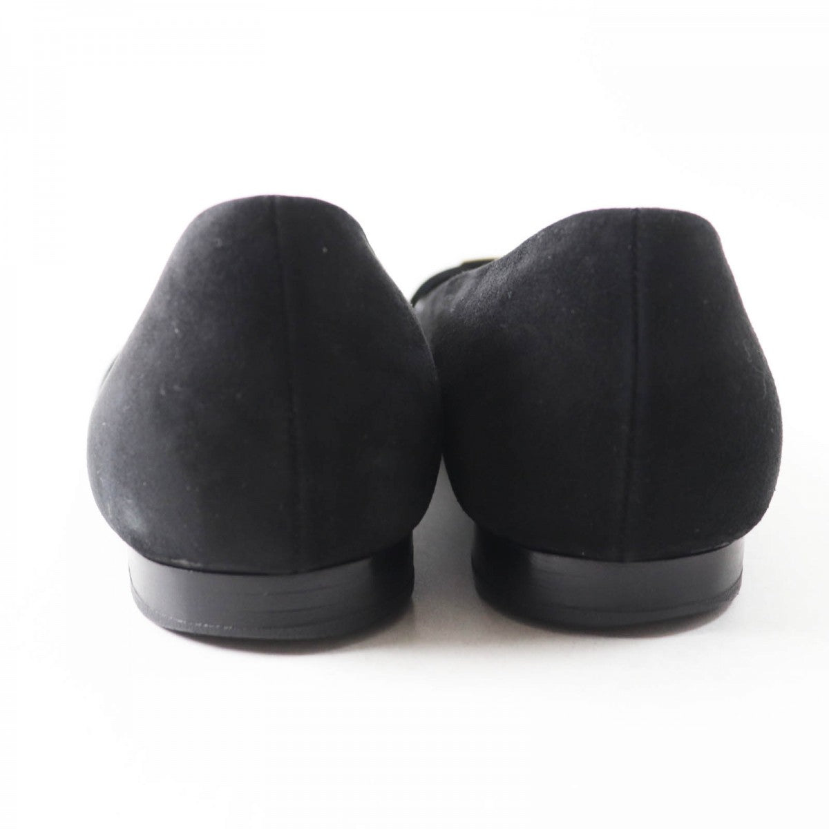 HERMES pumps 36H 202101Z Suede leather black bilbao 36.5
