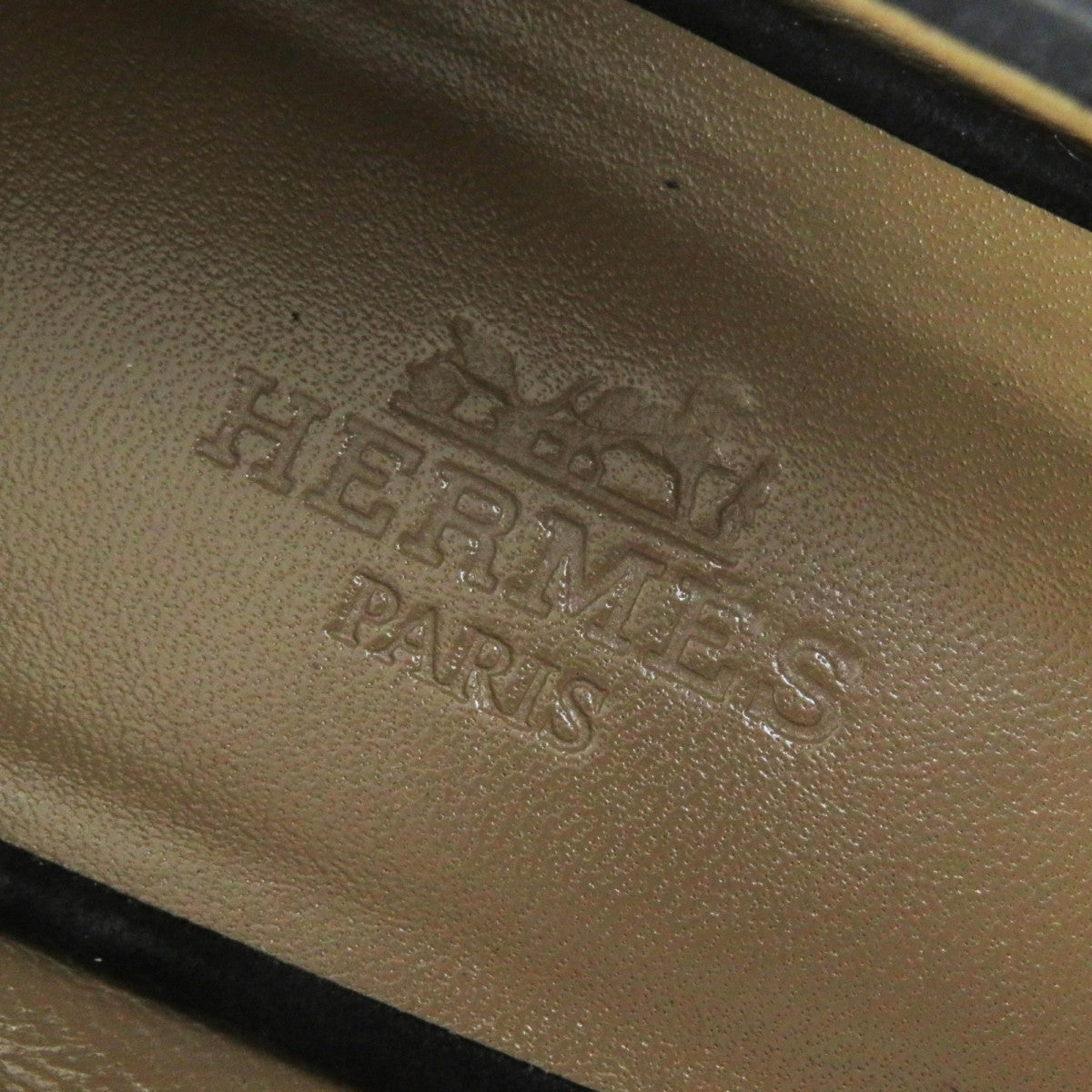 HERMES pumps 36H 202101Z Suede leather black bilbao 36.5