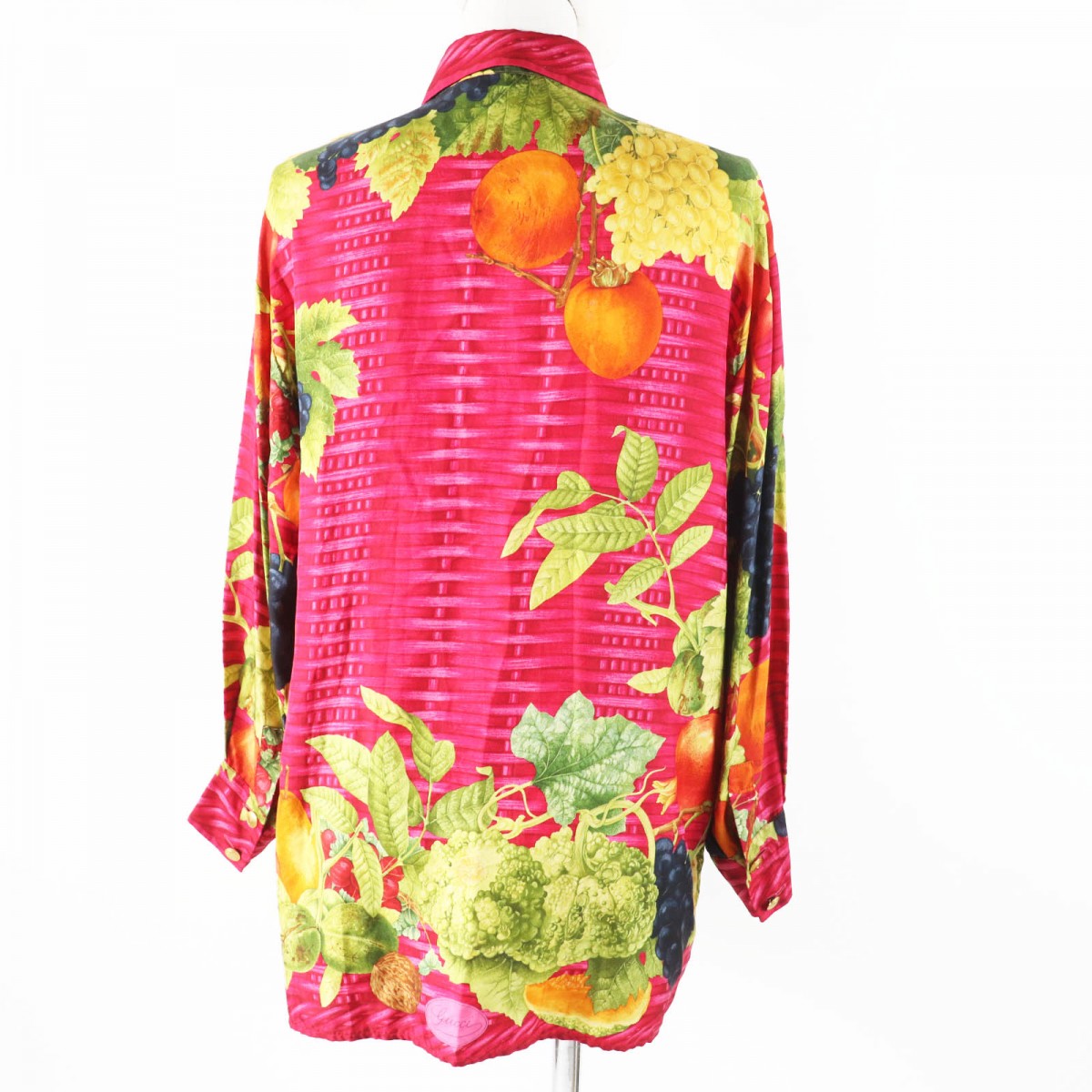 GUCCI Long sleeve shirt silk red multi Tom Ford