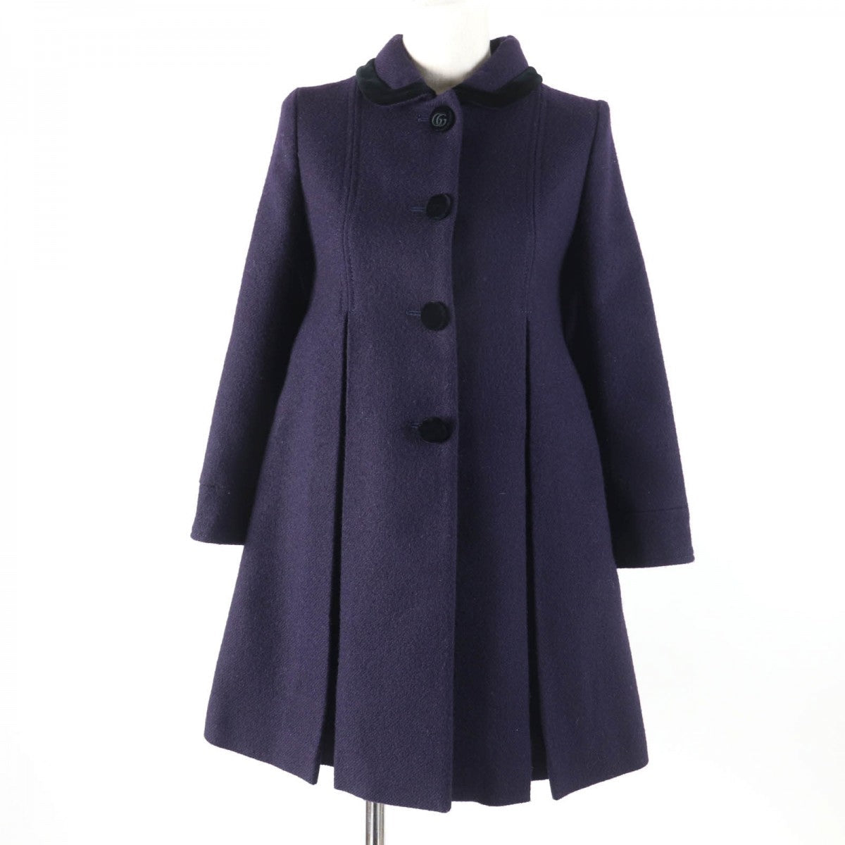 GUCCI A line coat 633152 wool Purple type 36
