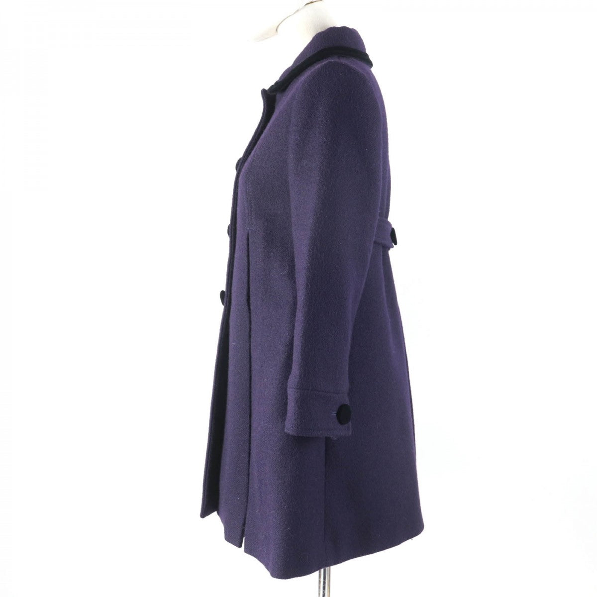 GUCCI A line coat 633152 wool Purple type 36