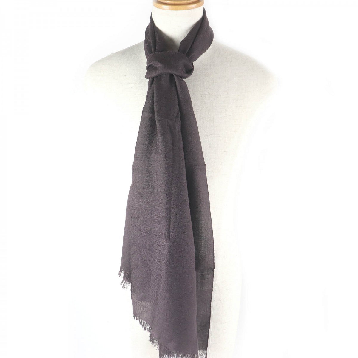 GUCCI Scarf 165904 wool Brown
