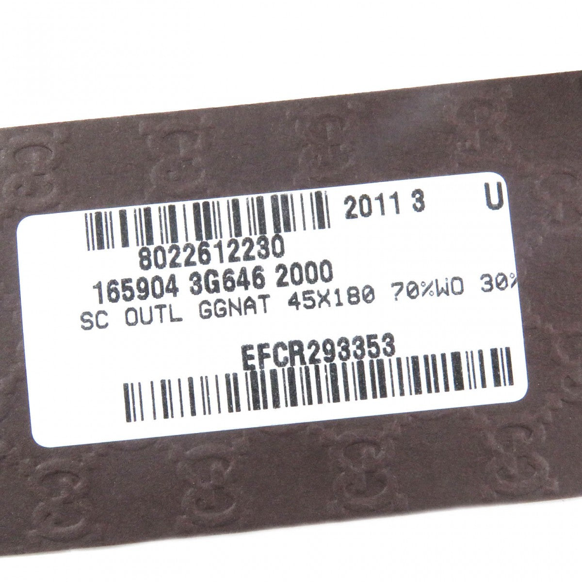 GUCCI Scarf 165904 wool Brown