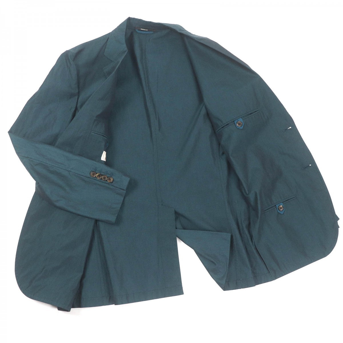 HERMES tailored jacket cotton green 48