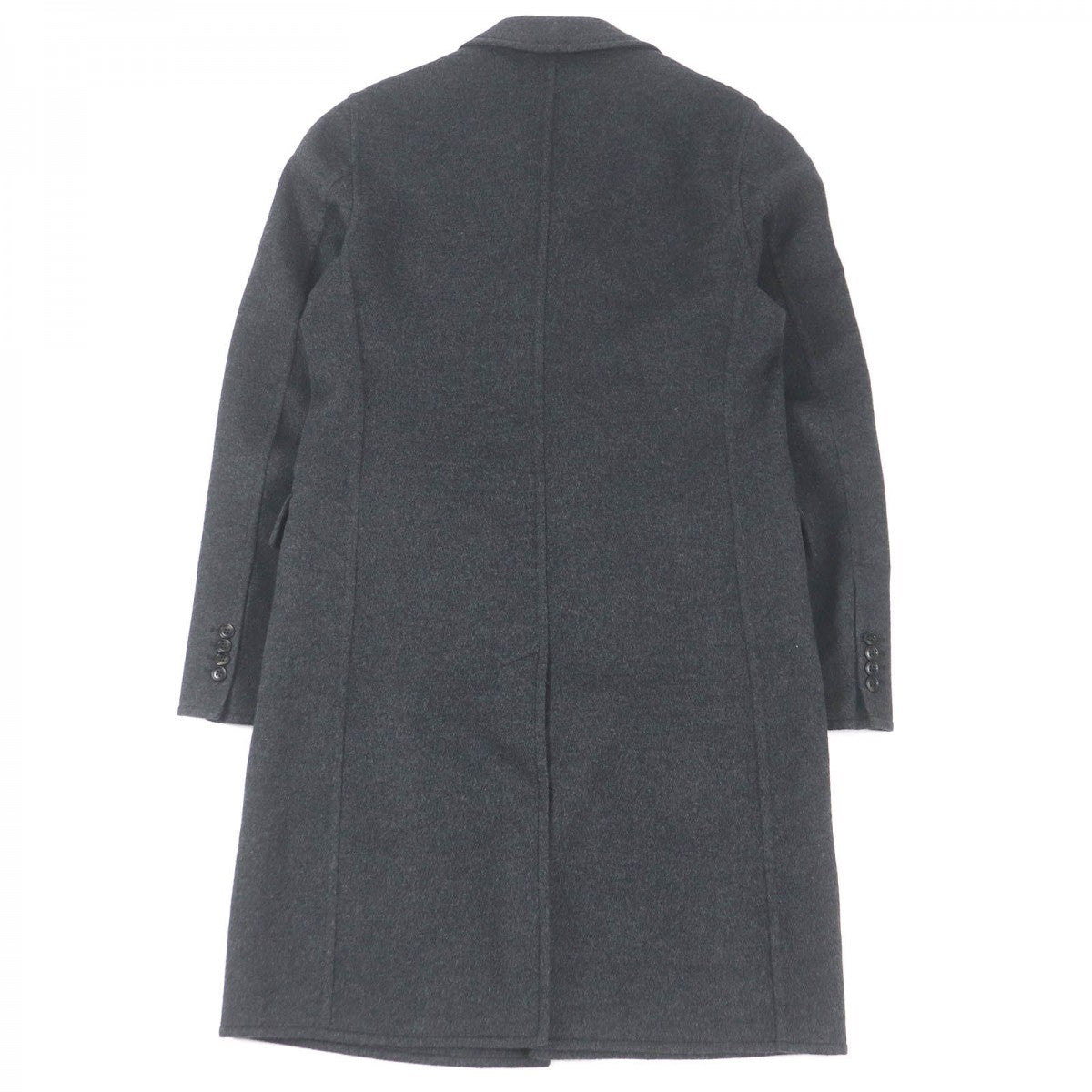 HERMES coat cashmere Charbon MANTEAU LIVERPOOL DOUBLE 48