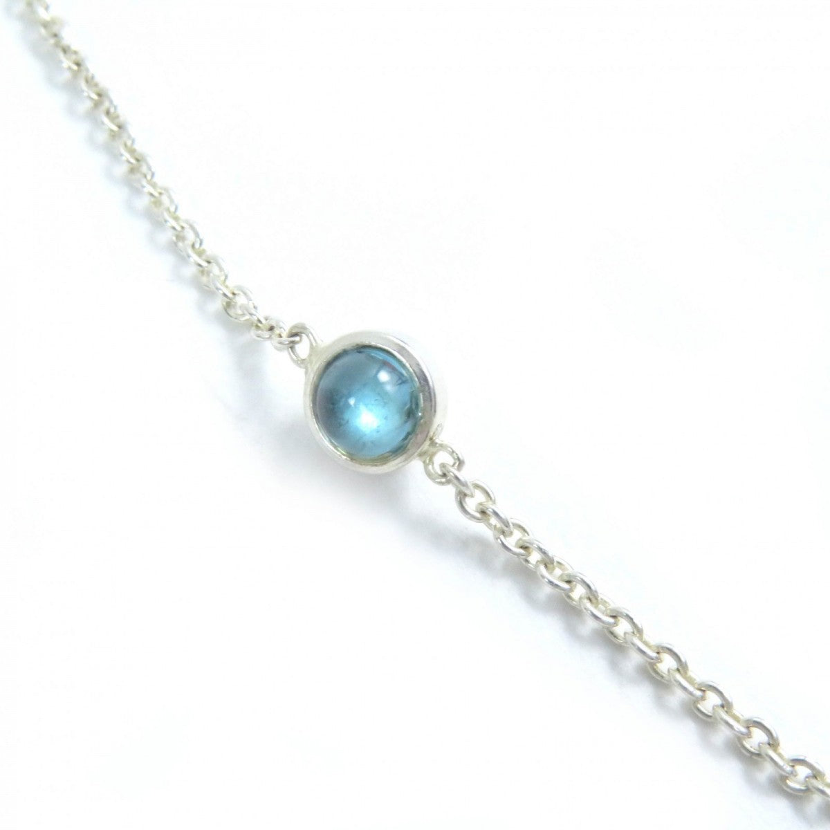 GUCCI Necklace 527399 J8474 8517 Main: SV925, Turquoise Stone, Blue Topaz Silver GG icon Double G Mother of Pearl Women Used