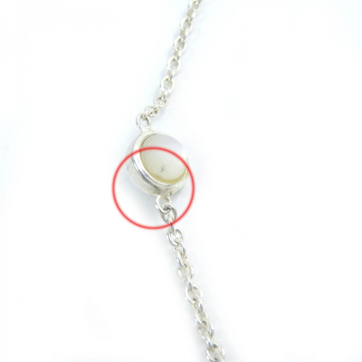 GUCCI Necklace 527399 J8474 8517 Main: SV925, Turquoise Stone, Blue Topaz Silver GG icon Double G Mother of Pearl Women Used