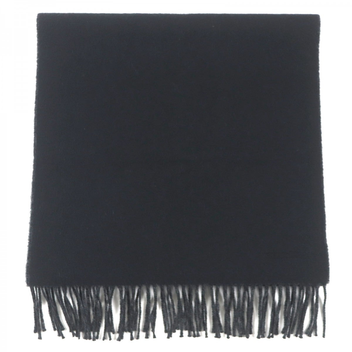 HERMES Scarf Main: 100% cashmere Black Grey mens Used