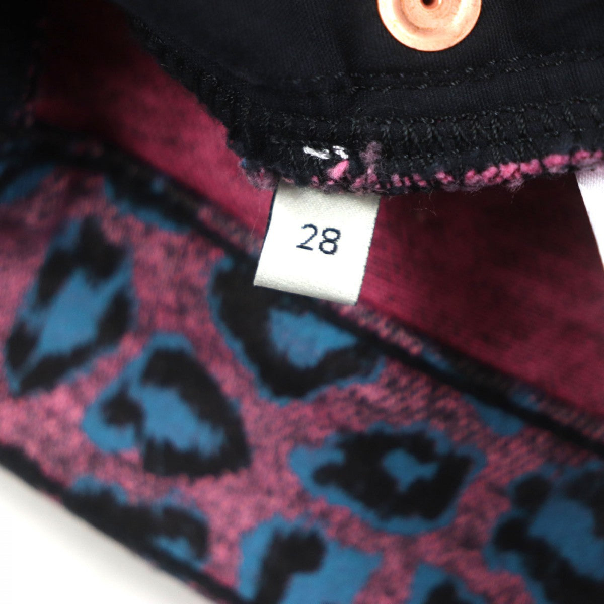 GUCCI skinny pants 548271 Main: 98% cotton, Main: 2% polyurethane, Part: Cowhide Pink blue mens 28 Used