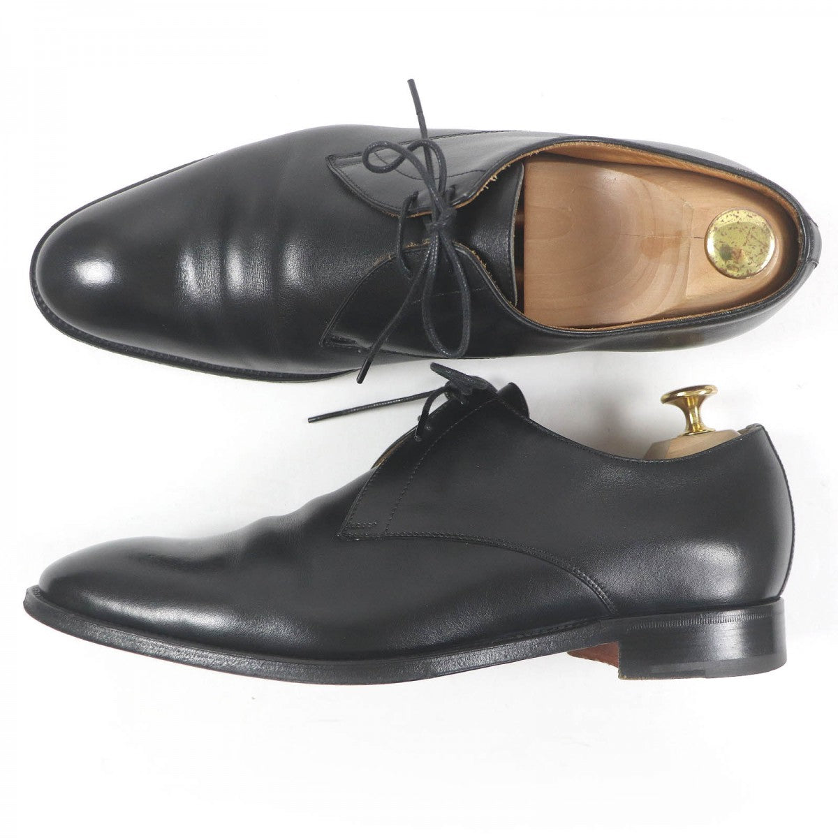 HERMES Dress shoes Main: Leather black mens 41.5 Used