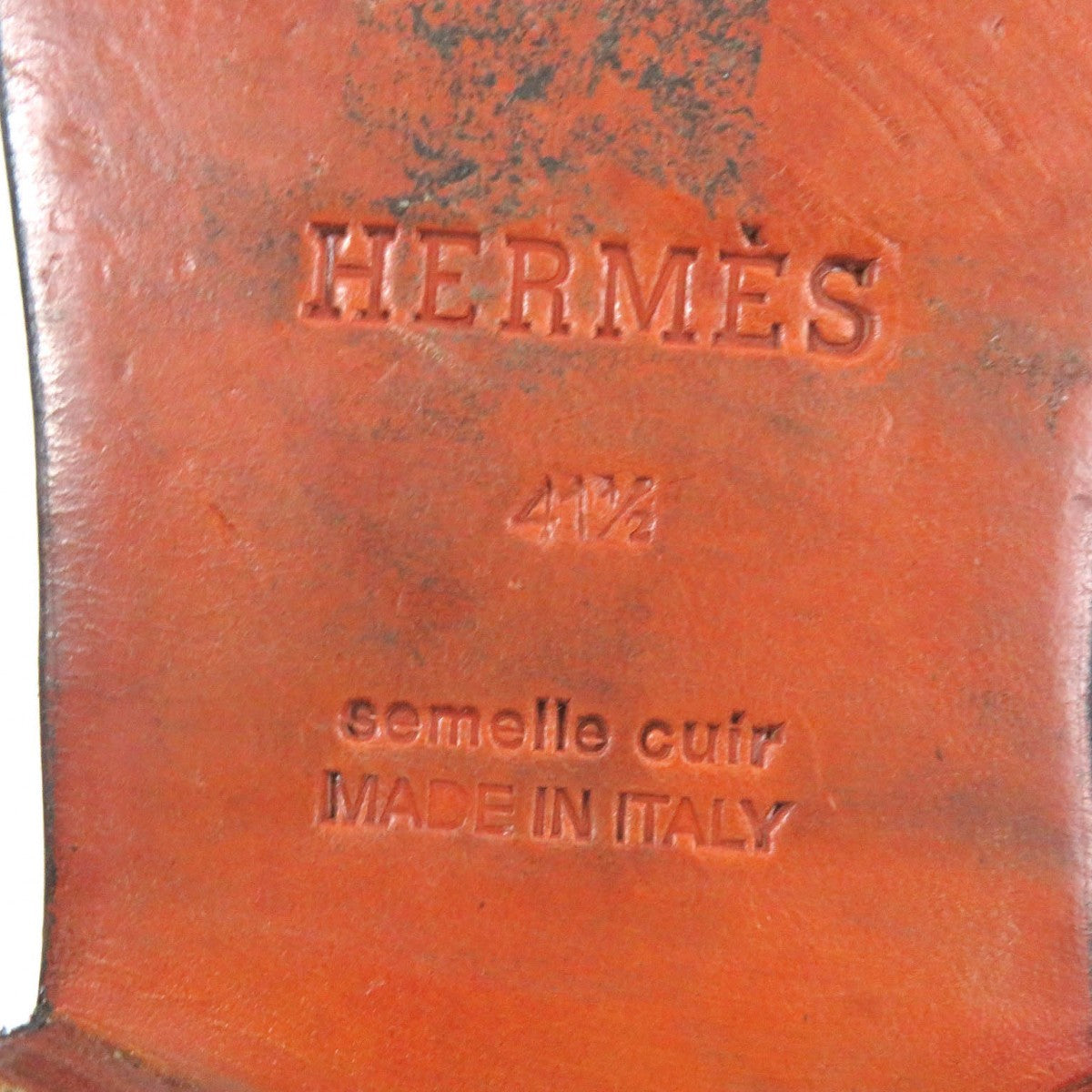 HERMES Dress shoes Main: Leather black mens 41.5 Used