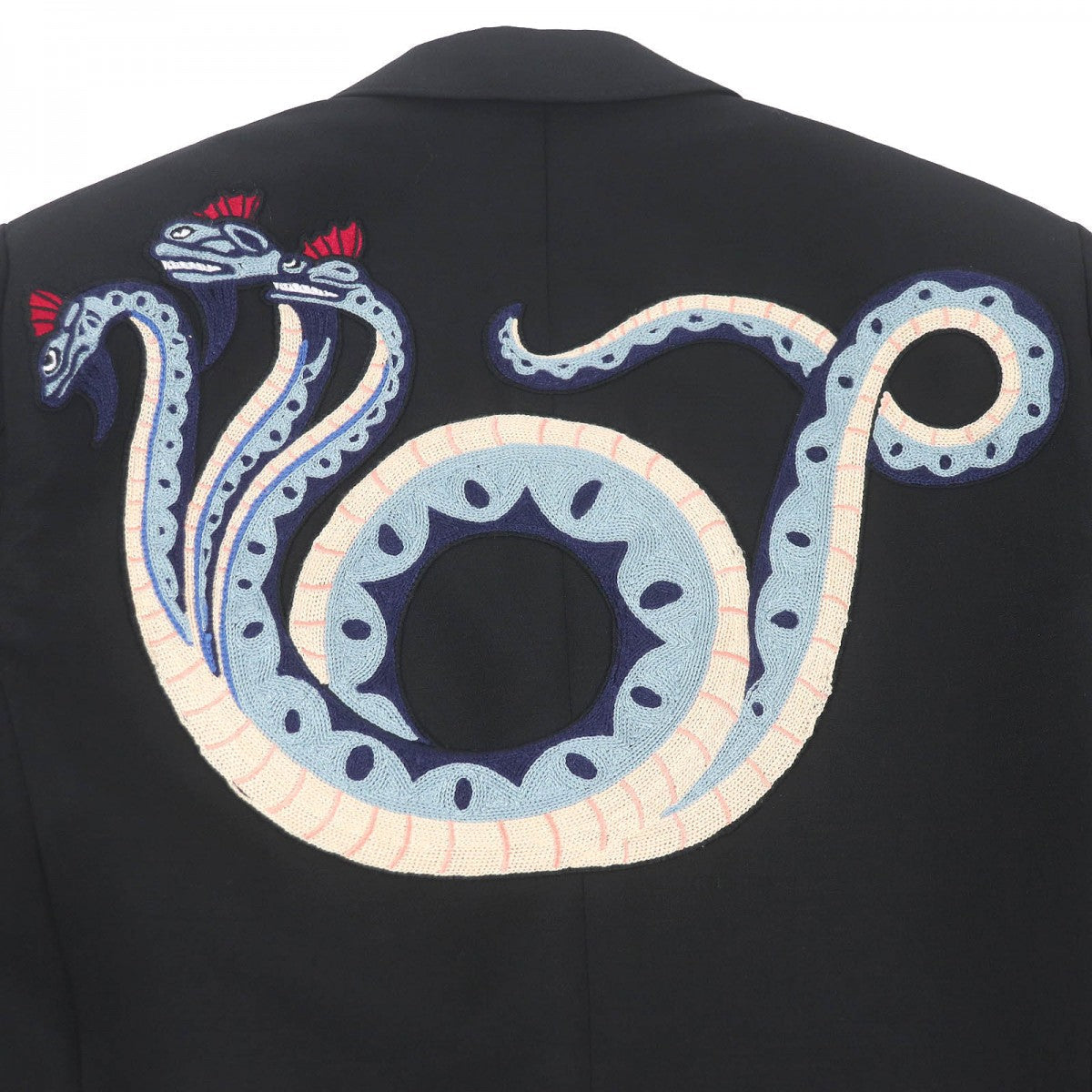 GUCCI tailored jacket 457776 Outer: 60% mohair, Outer: 40% wool, Lining: 68% rayon, Lining: 32% silk, Sleeve lining: 100% rayon black DIY mens 46 Used