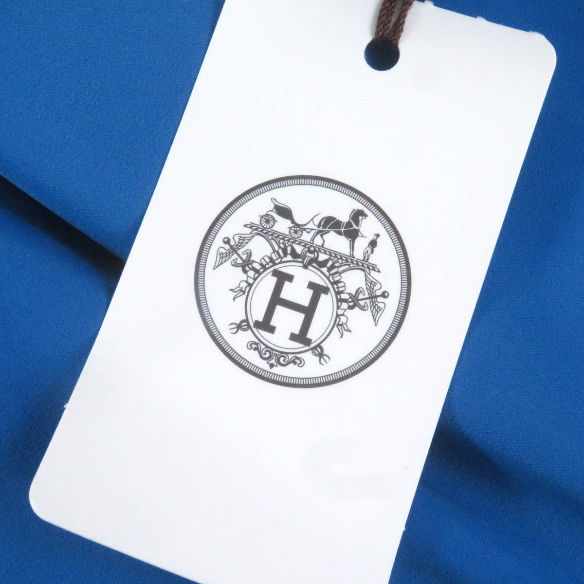 HERMES Jacket Main: 80% nylon, Main: 20% polyurethane, Part: 100% cotton, Filling: 100% polyester Charcoal Blue mens 46 Used