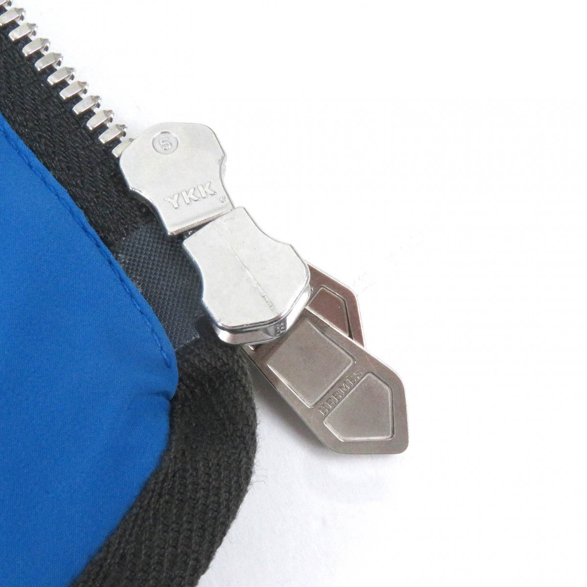 HERMES Jacket Main: 80% nylon, Main: 20% polyurethane, Part: 100% cotton, Filling: 100% polyester Charcoal Blue mens 46 Used