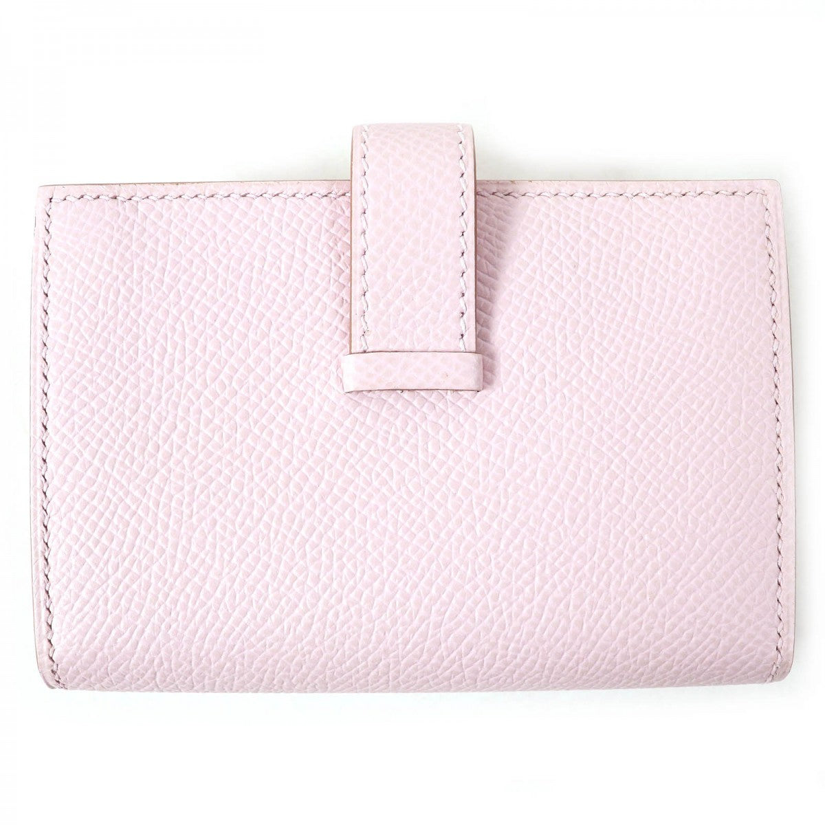HERMES Bifold Wallet Main�FEpsom mauve pail Bearn Mini Women Used