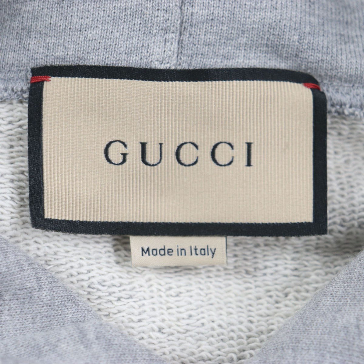 GUCCI Hoodie 715911 Main: 100% cotton, part: 97% cotton, part: 3% polyurethane gray mens S Used